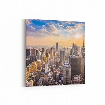 Olla 18927K Yapı Görseli Kare Kanvas Tablo (Ölçü: 25X25)