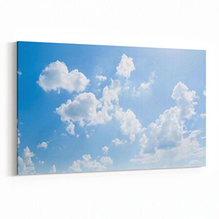 Olla 15497Y Gökyüzü Bulut Görseli  Yatay Kanvas Tablo (Ölçü: 70X50)