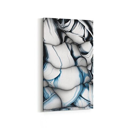 Olla 10299DD Abstract Görsel Dikey Dar Kanvas Tablo (Ölçü: 40X80)
