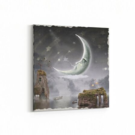 Olla 12740K Çocuk Odası Görseli Kare Kanvas Tablo (Ölçü: 100X100)