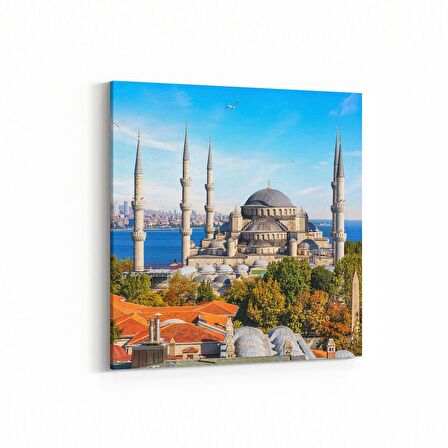 Olla 18170K Yapı Görseli Kare Kanvas Tablo (Ölçü: 25X25)