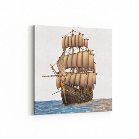 Olla 12398K Araç Görseli Kare Kanvas Tablo (Ölçü: 25X25)