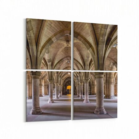 Olla 14418K4 Doğa / Manzara Görseli Kare 4'lü Kanvas Tablo (Ölçü: 145X145)