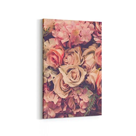 Olla 11594D Çiçek Görseli Dikey Kanvas Tablo (Ölçü: 100X150)