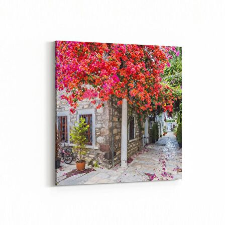 Olla 18688K Yapı Görseli Kare Kanvas Tablo (Ölçü: 25X25)