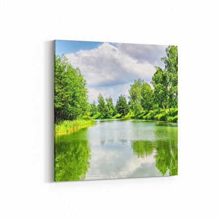 Olla 14446K Doğa / Manzara Görseli Kare Kanvas Tablo (Ölçü: 25X25)