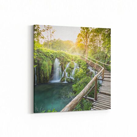 Olla 13977K Doğa / Manzara Görseli Kare Kanvas Tablo (Ölçü: 30X30)