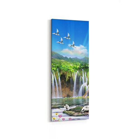 Olla 13226DI Doğa / Manzara Görseli Dikey İnce Kanvas Tablo (Ölçü: 40X120)