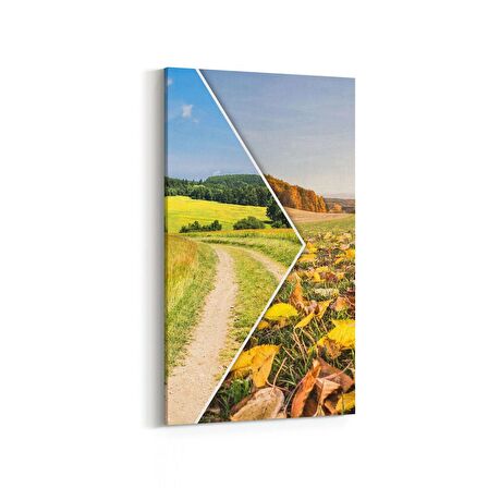 Olla 14510DD Doğa / Manzara Görseli Dikey Dar Kanvas Tablo (Ölçü: 60X120)