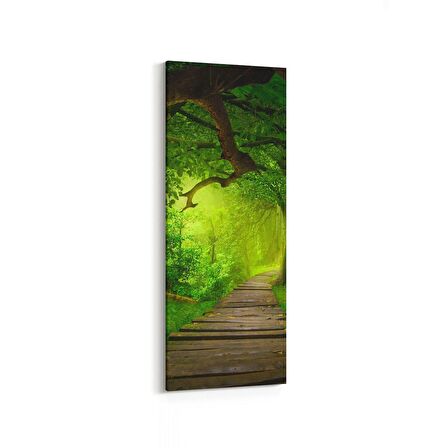 Olla 14509DI Doğa / Manzara Görseli Dikey İnce Kanvas Tablo (Ölçü: 40X120)