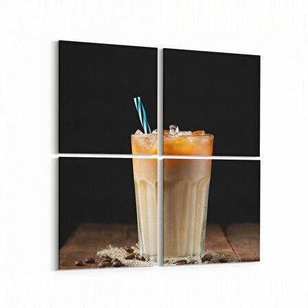 Olla 15002K4 Gıda Görseli Kare 4'lü Kanvas Tablo (Ölçü: 145X145)