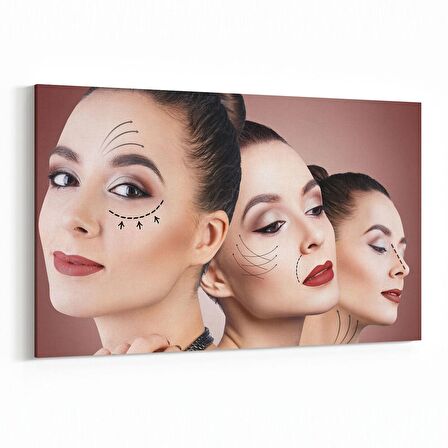 Olla 16962Y Model / Manken Görseli Yatay Kanvas Tablo (Ölçü: 45X30)