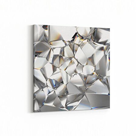 Olla 10086K Abstract Görsel Kare Kanvas Tablo (Ölçü: 25X25)