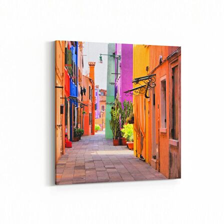 Olla 18109K Yapı Görseli Kare Kanvas Tablo (Ölçü: 25X25)