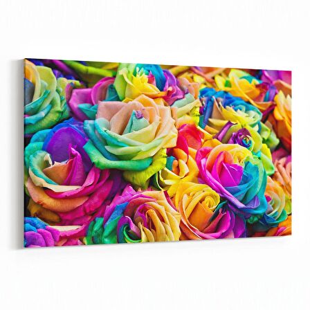 Olla 11552Y Çiçek Görseli Yatay Kanvas Tablo (Ölçü: 45X30)