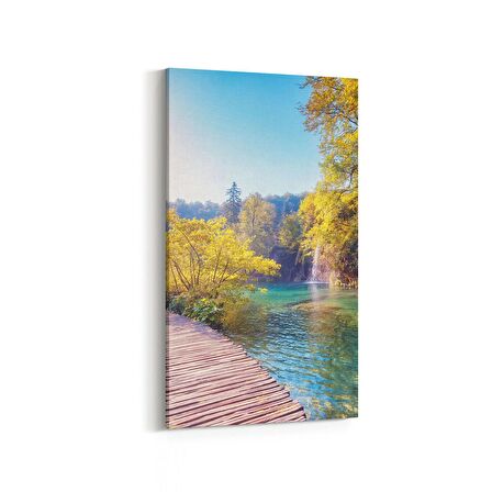 Olla 13817DD Doğa / Manzara Görseli Dikey Dar Kanvas Tablo (Ölçü: 60X120)