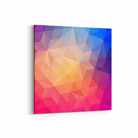 Olla 10317K Abstract Görsel Kare Kanvas Tablo (Ölçü: 25X25)