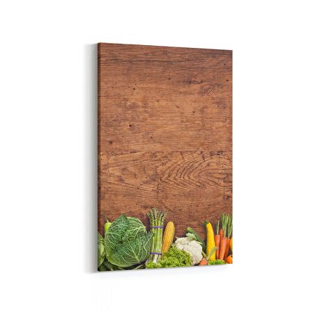 Olla 15125D Gıda Görseli Dikey Kanvas Tablo (Ölçü: 60X90)