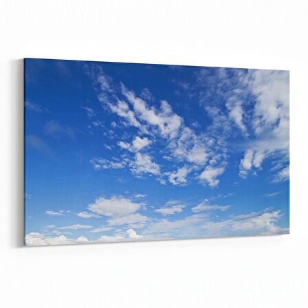 Olla 15557Y Gökyüzü Bulut Görseli  Yatay Kanvas Tablo (Ölçü: 120X80)