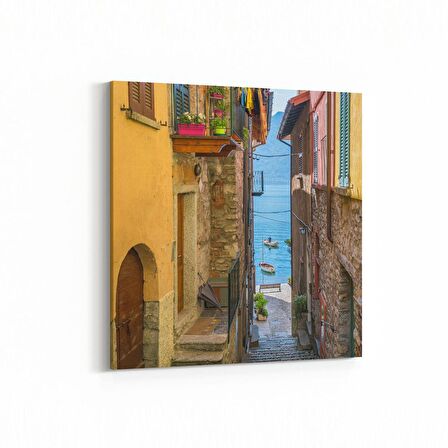 Olla 17982K Yapı Görseli Kare Kanvas Tablo (Ölçü: 25X25)