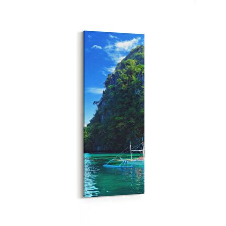 Olla 14527DI Doğa / Manzara Görseli Dikey İnce Kanvas Tablo (Ölçü: 40X120)