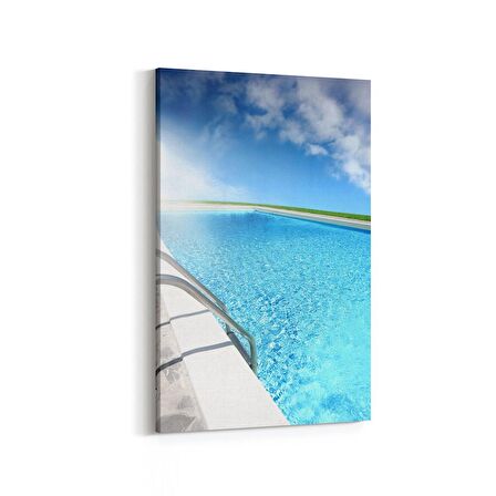 Olla 16447D Kumsal / Sahil Görseli Dikey Kanvas Tablo (Ölçü: 20X30)