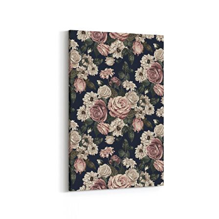 Olla 11773D Çiçek Görseli Dikey Kanvas Tablo (Ölçü: 20X30)