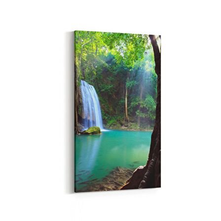 Olla 14575DD Doğa / Manzara Görseli Dikey Dar Kanvas Tablo (Ölçü: 40X80)