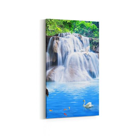 Olla 13462DD Doğa / Manzara Görseli Dikey Dar Kanvas Tablo (Ölçü: 40X80)