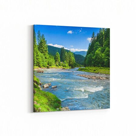 Olla 13425K Doğa / Manzara Görseli Kare Kanvas Tablo (Ölçü: 25X25)