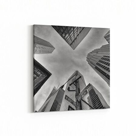 Olla 18254K Yapı Görseli Kare Kanvas Tablo (Ölçü: 25X25)