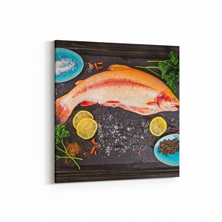 Olla 15116K Gıda Görseli Kare Kanvas Tablo (Ölçü: 30X30)