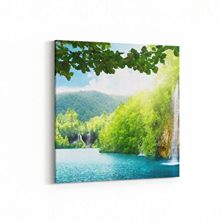 Olla 14567K Doğa / Manzara Görseli Kare Kanvas Tablo (Ölçü: 100X100)