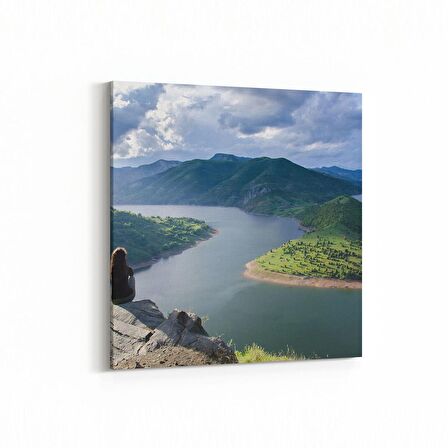 Olla 14030K Doğa / Manzara Görseli Kare Kanvas Tablo (Ölçü: 30X30)