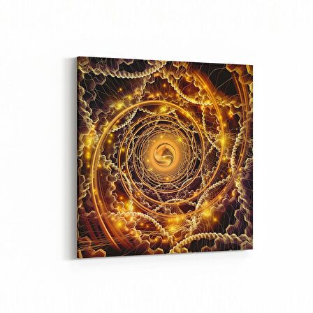 Olla 10340K Abstract Görsel Kare Kanvas Tablo (Ölçü: 30X30)