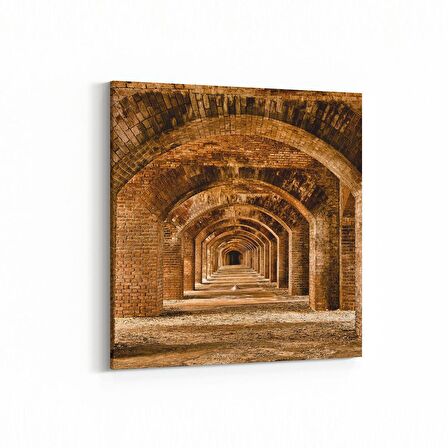 Olla 19001K Yapı Görseli Kare Kanvas Tablo (Ölçü: 30X30)