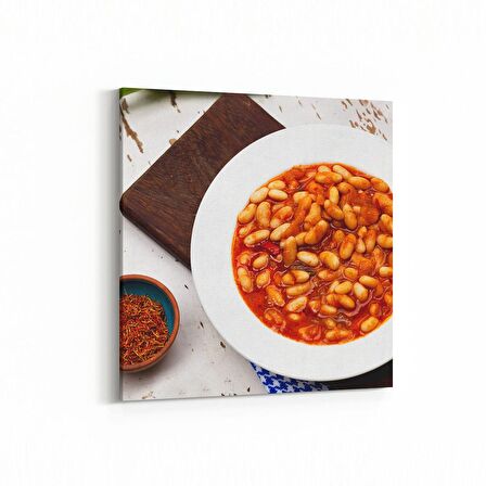 Olla 15269K Gıda Görseli Kare Kanvas Tablo (Ölçü: 25X25)