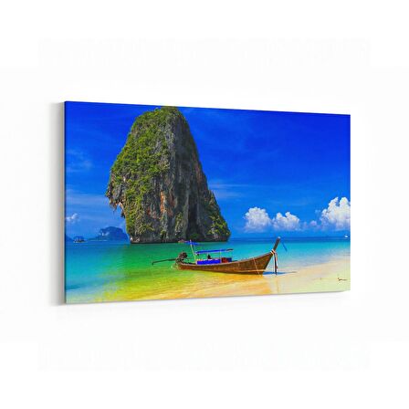 Olla 16376Y Kumsal / Sahil Görseli Yatay Kanvas Tablo (Ölçü: 150X100)