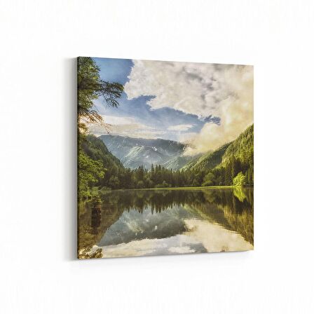 Olla 13467K Doğa / Manzara Görseli Kare Kanvas Tablo (Ölçü: 25X25)