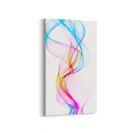 Olla 10133DD Abstract Görsel Dikey Dar Kanvas Tablo (Ölçü: 30X60)