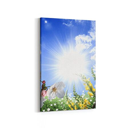 Olla 11017D Ağaç Görseli Dikey Kanvas Tablo (Ölçü: 100X150)