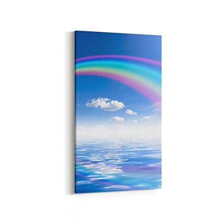 Olla 16358DD Kumsal / Sahil Görseli Dikey Dar Kanvas Tablo (Ölçü: 30X60)