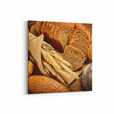 Olla 15038K Gıda Görseli Kare Kanvas Tablo (Ölçü: 25X25)