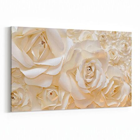 Olla 11582Y Çiçek Görseli Yatay Kanvas Tablo (Ölçü: 90X60)