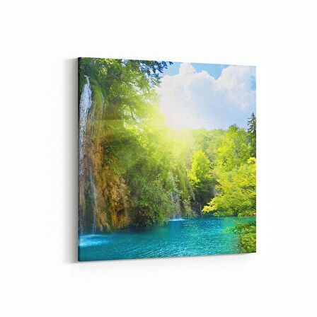 Olla 13752K Doğa / Manzara Görseli Kare Kanvas Tablo (Ölçü: 60X60)
