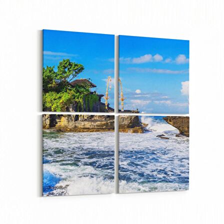 Olla 14307K4 Doğa / Manzara Görseli Kare 4'lü Kanvas Tablo (Ölçü: 125X125)