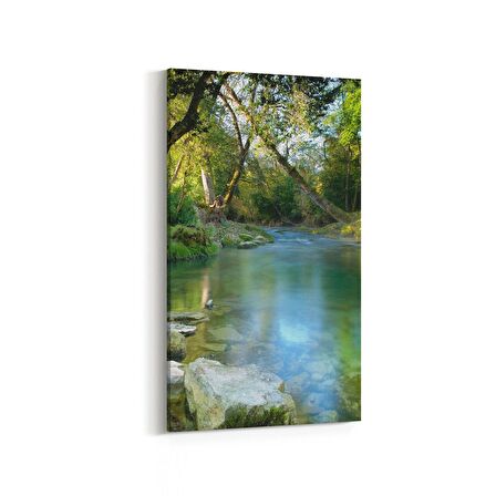 Olla 14611DD Doğa / Manzara Görseli Dikey Dar Kanvas Tablo (Ölçü: 40X80)