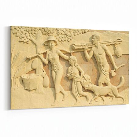 Olla 16249Y Heykel / Sanat Görseli Yatay Kanvas Tablo (Ölçü: 30X20)