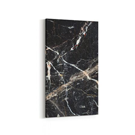 Olla 16731DD Mermer Desen Görsel Dikey Dar Kanvas Tablo (Ölçü: 40X80)