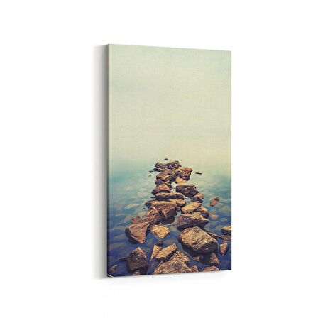 Olla 14463DD Doğa / Manzara Görseli Dikey Dar Kanvas Tablo (Ölçü: 40X80)